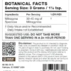 Kratom Botanical Facts panel for 3g Powder