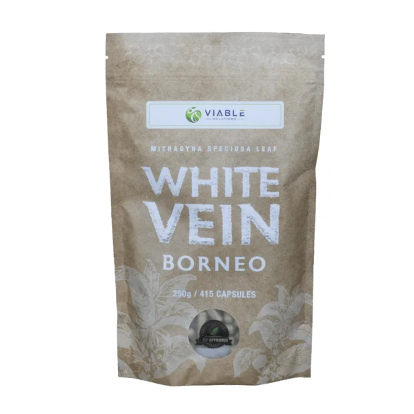 White Vein Borneo Kratom - Capsules