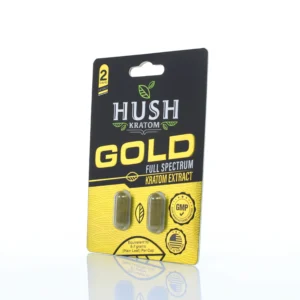 Hush Kratom Gold Extract Capsules Front