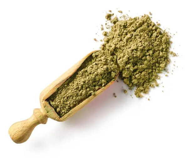 scoop of kratom powder