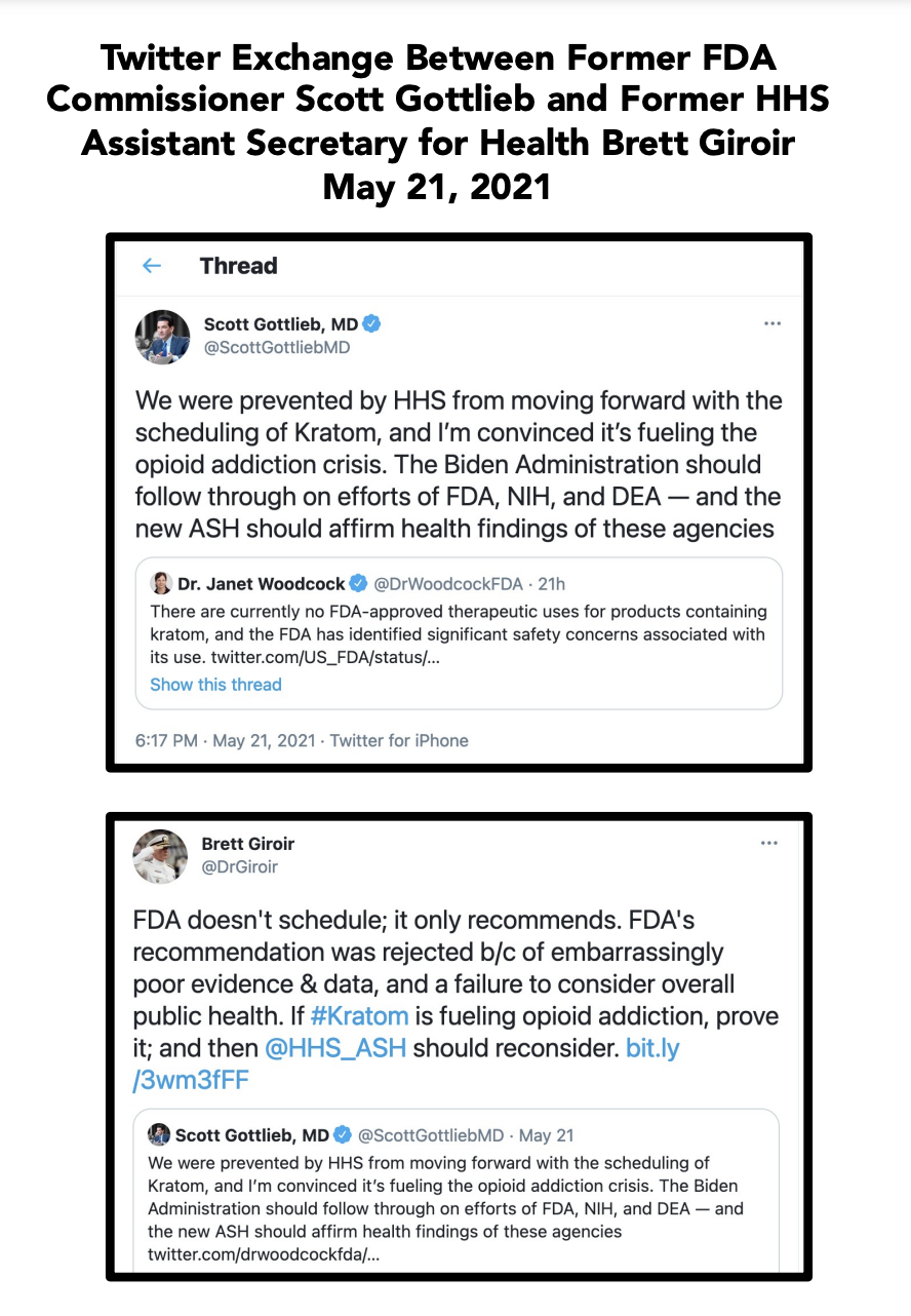 Twitter Exchange Between Former FDA Commissioner Scott Gottlieb and Former HHS Assistant Secretary for Health Brett Giroir