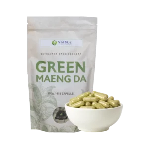 Viable Solutions Green Maeng Da 250MG Capsules (Capsules in image are a stock image, and are not a representation of of the actual product.)