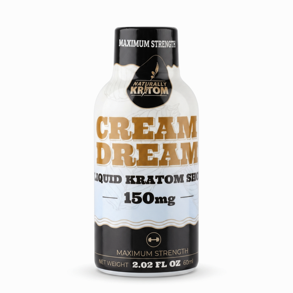 Naturally Kratom Cream Dream Shot Front