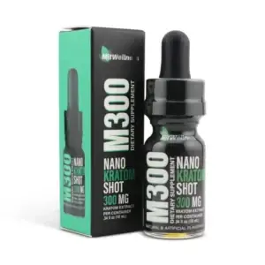 mit wellness m300 nano kratom shot bottle and box