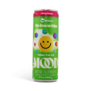 Mit Wellness Mood Vibe Kratom Seltzer Cherry Lime Front